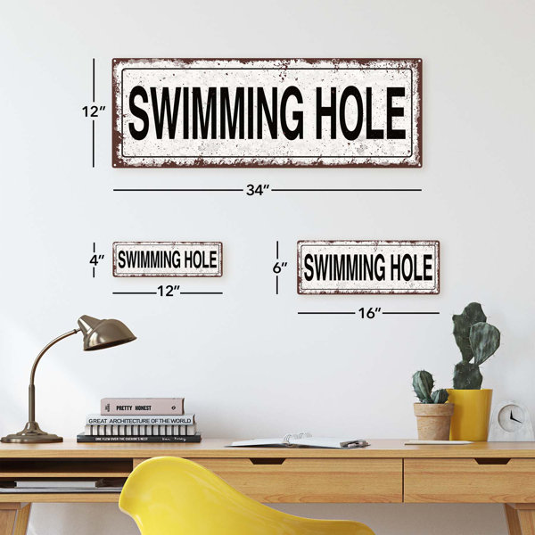 Homebody Accents Swimming Hole Sign Wayfair